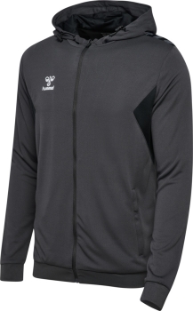 Hummel Authentic Zip Hoodie - Asphalt